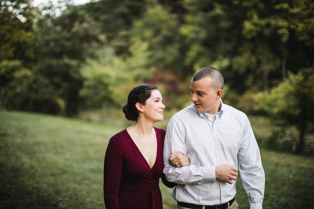 This Couples Engagement Session in White Maroon 18