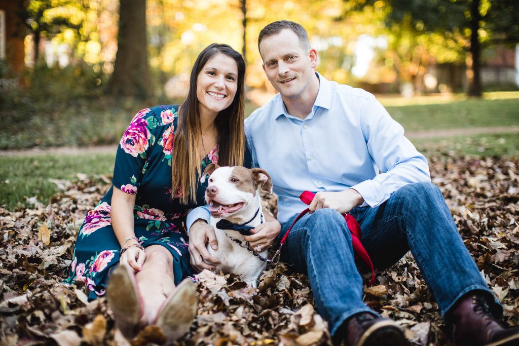 Hand Hand Paw Engagement Session on the Streets of Annapolis 08