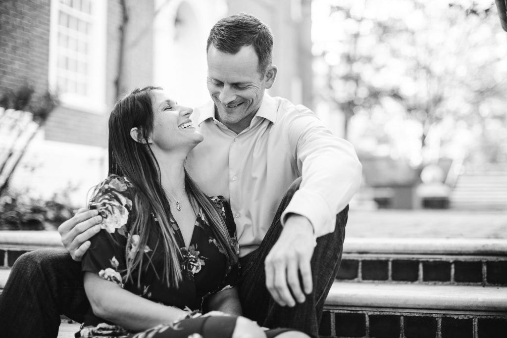 Hand Hand Paw Engagement Session on the Streets of Annapolis 11