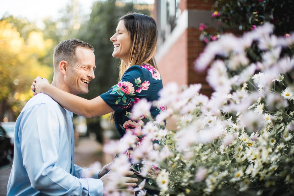 Hand Hand Paw Engagement Session on the Streets of Annapolis 13