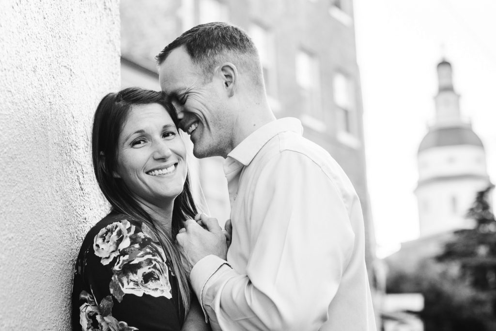 Hand Hand Paw Engagement Session on the Streets of Annapolis 17