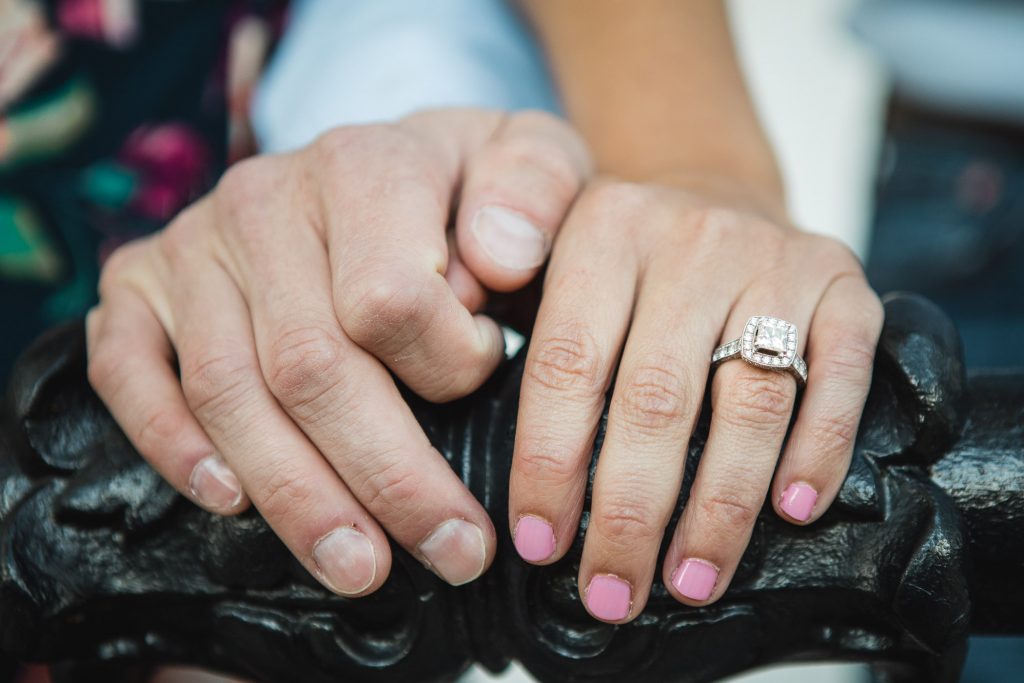 Hand Hand Paw Engagement Session on the Streets of Annapolis 21