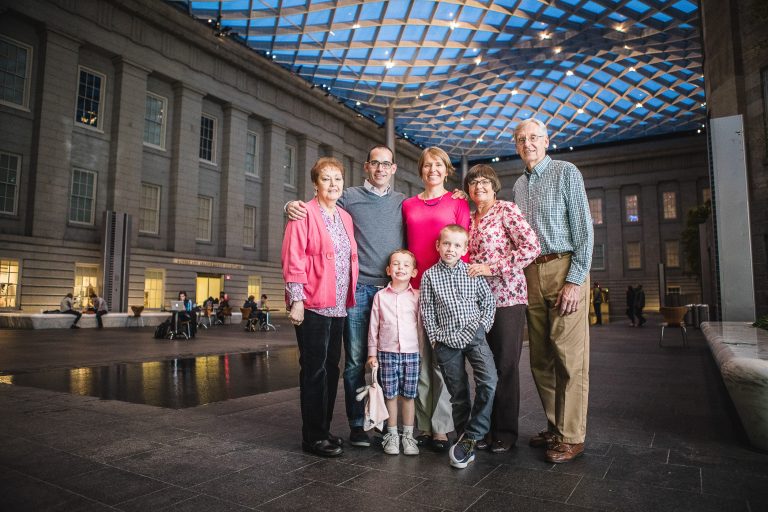 A Family Portrait at The National Portrait Gallery & The Supreme Court Grounds 10