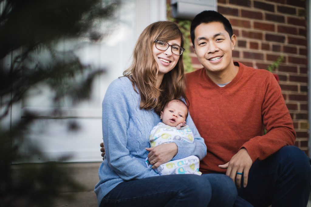 A Portrait Session with a Newborn Family 22