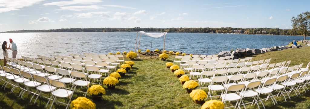 Beautiful Wedding Ceremony Formals at a Private Chesapeake Bay Lighthouse 16