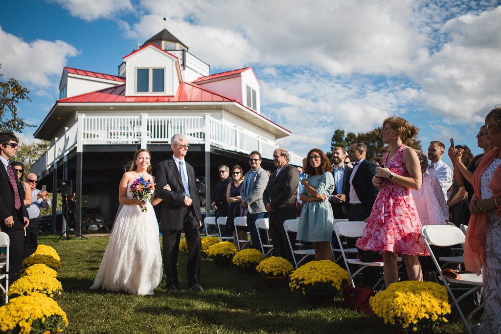 Beautiful Wedding Ceremony Formals at a Private Chesapeake Bay Lighthouse 19