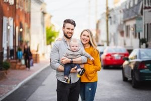 Sunset Family Portraits with Greg on the Streets of Downtown Annapolis 08