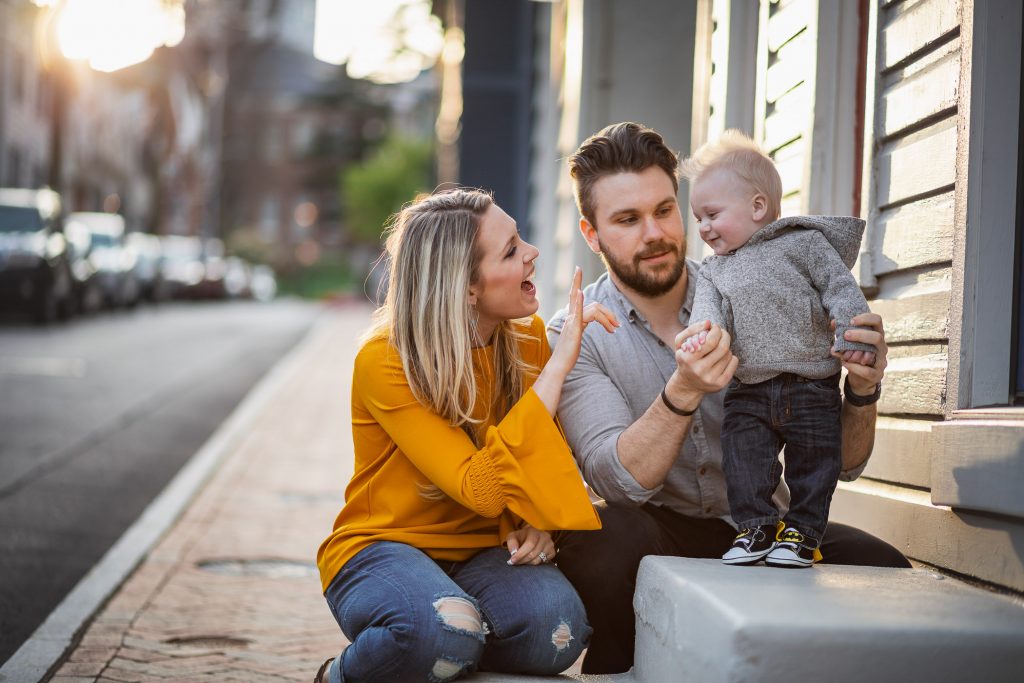 Sunset Family Portraits with Greg on the Streets of Downtown Annapolis 10