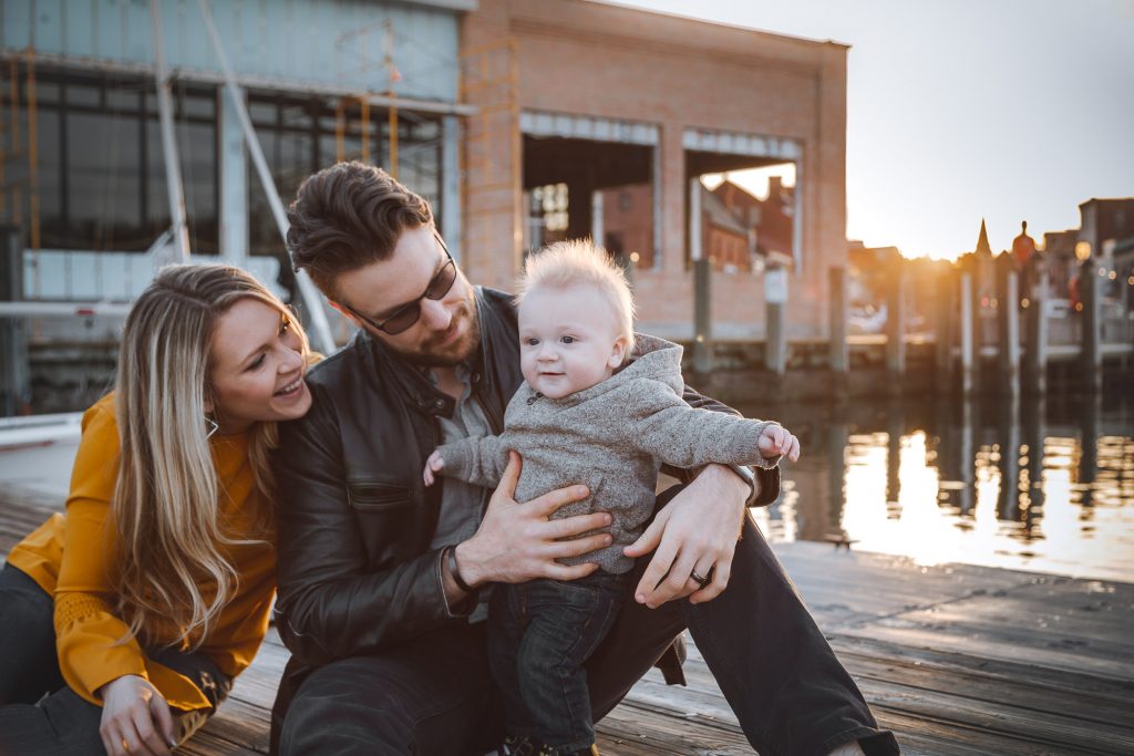 Sunset Family Portraits with Greg on the Streets of Downtown Annapolis 20