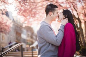 Lovebirds Wander Streets Old Town Alexandria Couple Portraits 17