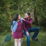 Late Afternoon Engagement Portraits Bonair Rose Garden Arlington VA 12