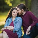 Late Afternoon Engagement Portraits Bonair Rose Garden Arlington VA 16