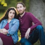 Late Afternoon Engagement Portraits Bonair Rose Garden Arlington VA 17