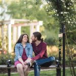 Late Afternoon Engagement Portraits Bonair Rose Garden Arlington VA 18