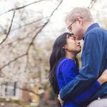 Newlywed Portrait Session Under Cherry Blossoms Kenwood Maryland 01