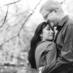 Newlywed Portrait Session Under Cherry Blossoms Kenwood Maryland 02