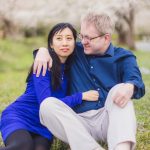 Newlywed Portrait Session Under Cherry Blossoms Kenwood Maryland 06