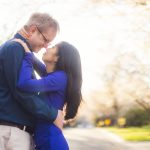 Newlywed Portrait Session Under Cherry Blossoms Kenwood Maryland 10