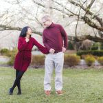 Newlywed Portrait Session Under Cherry Blossoms Kenwood Maryland 14