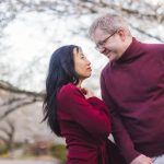 Newlywed Portrait Session Under Cherry Blossoms Kenwood Maryland 15