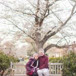 Newlywed Portrait Session Under Cherry Blossoms Kenwood Maryland 20