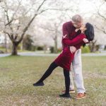 Newlywed Portrait Session Under Cherry Blossoms Kenwood Maryland 22