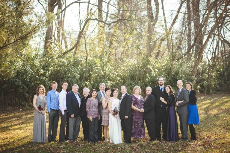 A group of people posing for a photo in Quiet Waters Park, Annapolis.