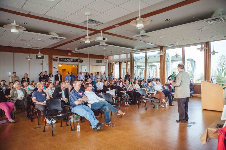 A large group of people in Annapolis, Maryland.