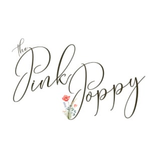 The logo of The Pink Poppy, an event vendor, displayed on a white background.