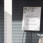 Eucalyptus wedding sign.