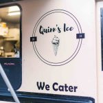 A pink ice cream truck perfect for a quinceañera or birthday party.