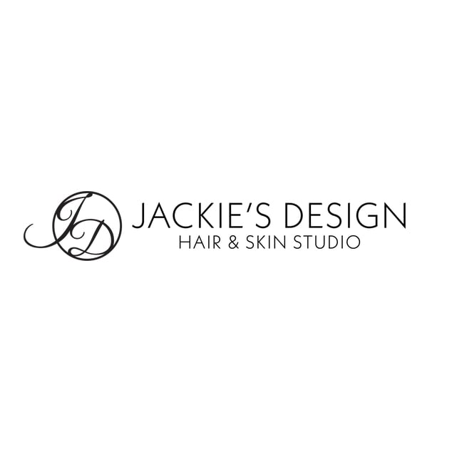 Jackie's Design logo for hair and skin studio.