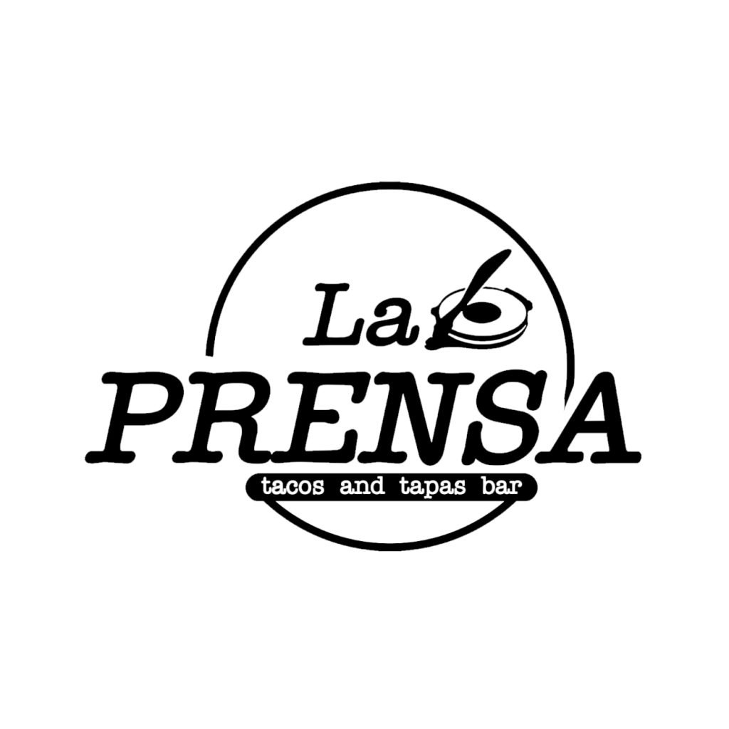 A logo for La Prensa Tacos & Tapas.