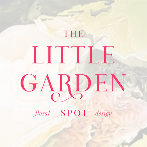 The Little Garden Spot  an event vendor with a floral design logo.